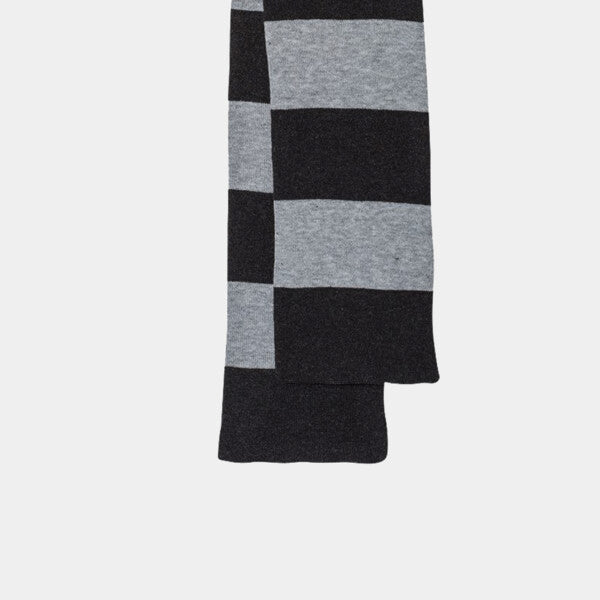 RUGBY-STRIPED KNIT SCARF
