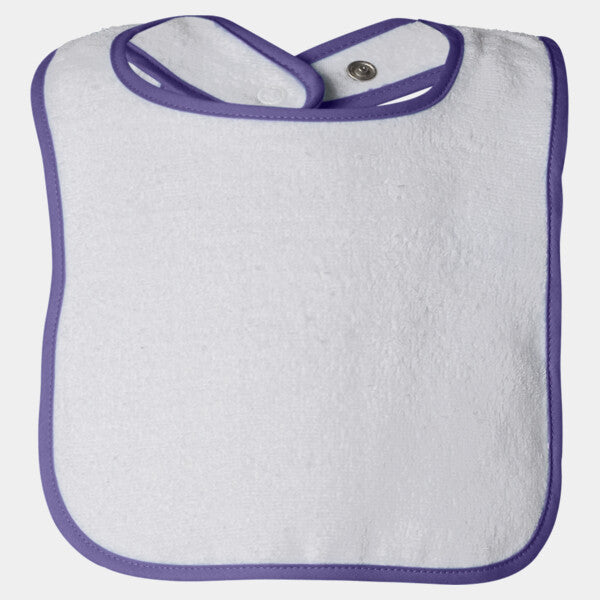 INFANT CONTRAST TRIM TERRY BIB