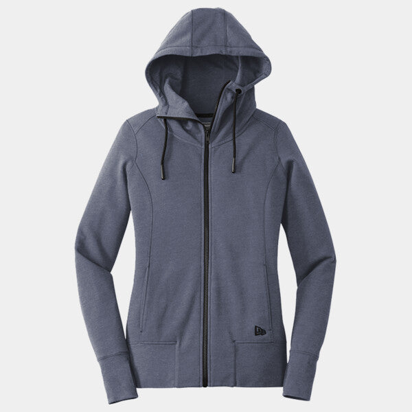 ® LADIES TRI BLEND FLEECE FULL ZIP HOODIE