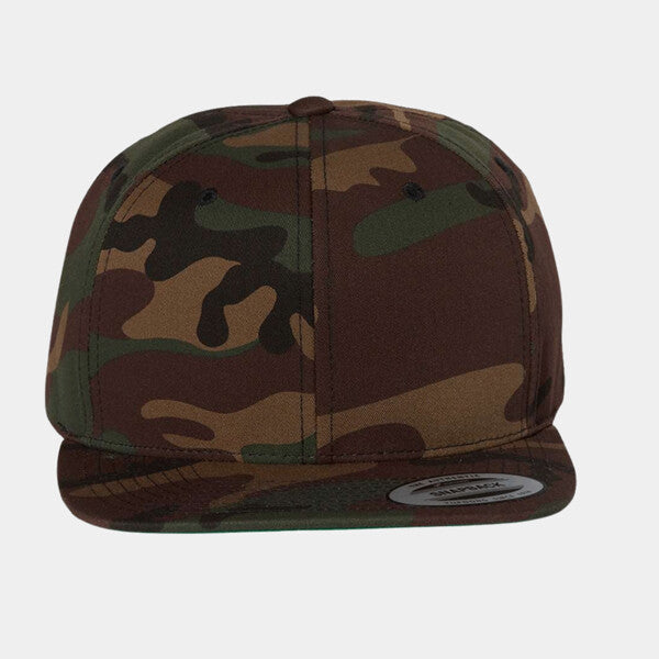 ADULT 6-PANEL STRUCTURED FLAT VISOR CLASSIC SNAPBACK