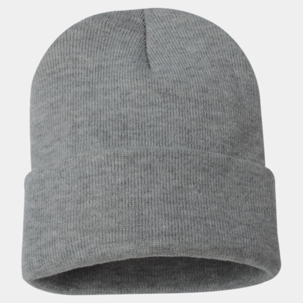 SOLID 12" CUFFED BEANIE