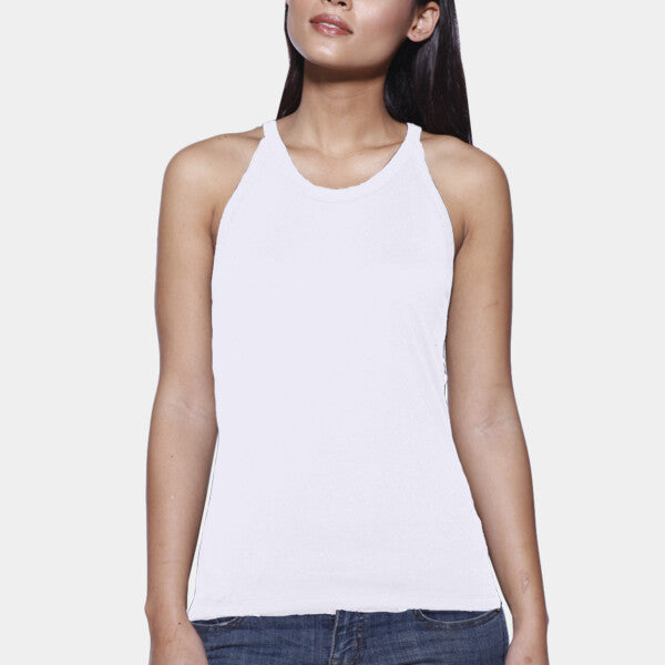 LADIES' CVC HALTER TANK