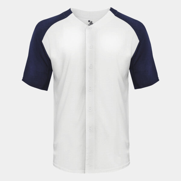 TRIBLEND FULL BUTTON T-SHIRT