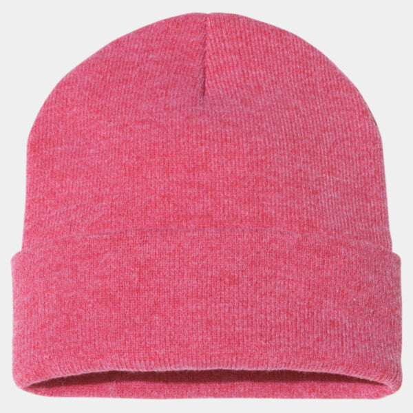 SOLID 12" CUFFED BEANIE