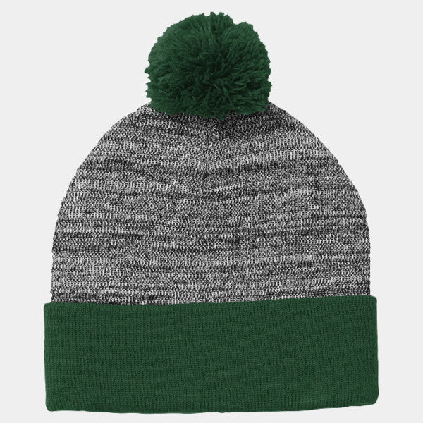 ® HEATHER POM POM BEANIE