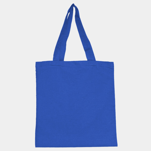 COTTON CANVAS TOTE BAG WITH SELF FABRIC HANDLES