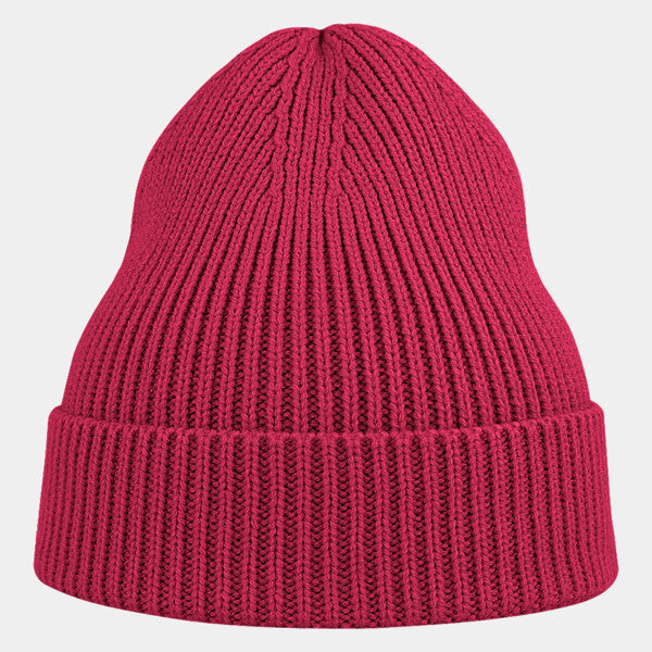 SUSTAINABLE FINE RIB CUFFED BEANIE