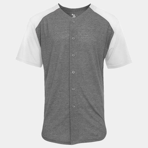 TRIBLEND FULL BUTTON T-SHIRT
