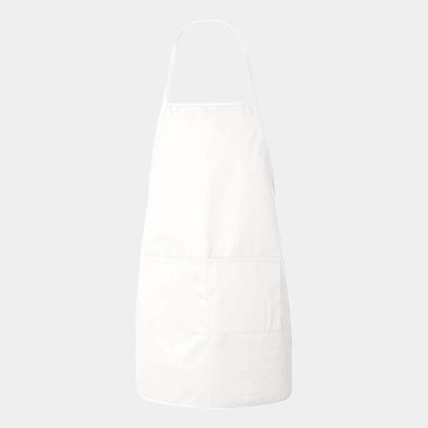 HEATHER NL2R LONG ROUND BOTTOM COTTON TWILL APRON
