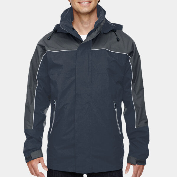 ADULT 3-IN-1 SEAM-SEALED MID-LENGTH JACKET WITH PIPING