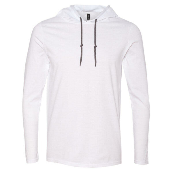 SOFTSTYLE® LIGHTWEIGHT HOODED LONG SLEEVE T-SHIRT
