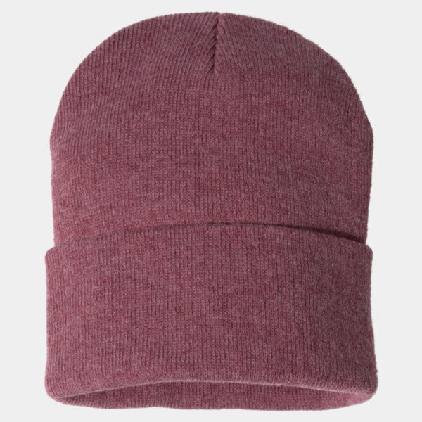 SOLID 12" CUFFED BEANIE