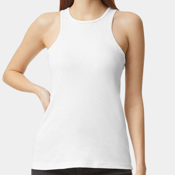 LADIES' CVC RACERNECK TANK