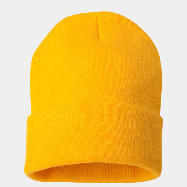 SOLID 12" CUFFED BEANIE