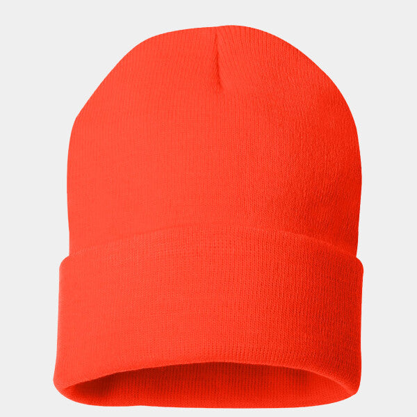 SOLID 12" CUFFED BEANIE