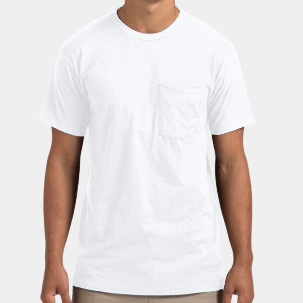 TULTEX 293 - UNISEX HEAVYWEIGHT POCKET TEE