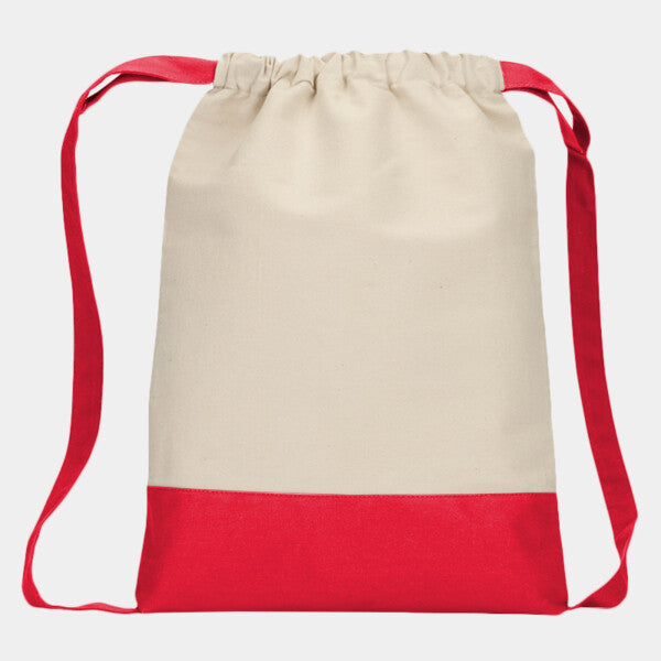 CAPE COD COTTON DRAWSTRING BACKPACK