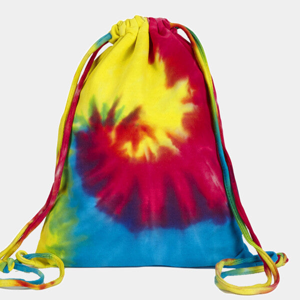 SWIRL TIE-DYED DRAWSTRING BAG
