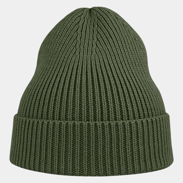 SUSTAINABLE FINE RIB CUFFED BEANIE