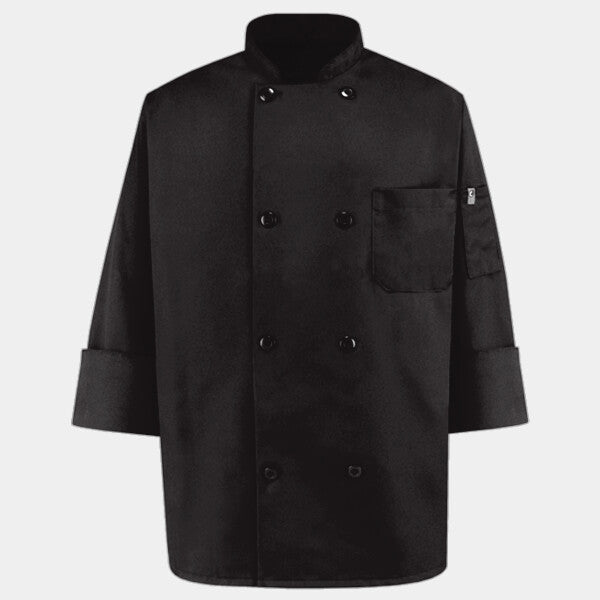 BLACK TRADITIONAL CHEF COAT