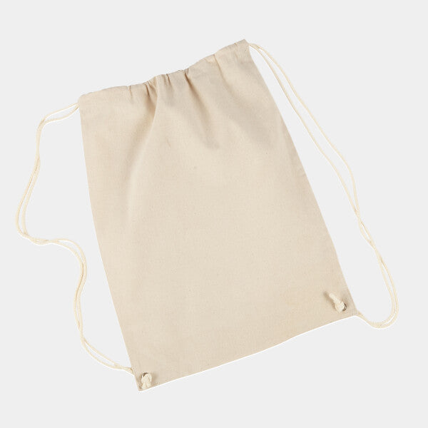 COTTON DRAWSTRING BACKPACK