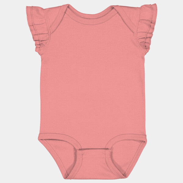 INFANT FLUTTER SLEEVE BODYSUIT