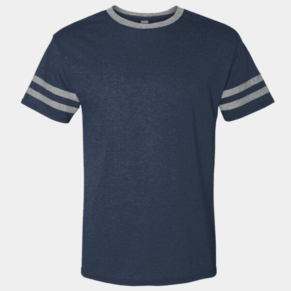 ADULT 4.5 OZ. TRI-BLEND VARSITY RINGER T-SHIRT
