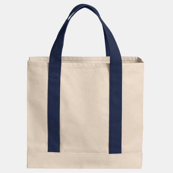 COTTON CANVAS TWO TONE TOTE