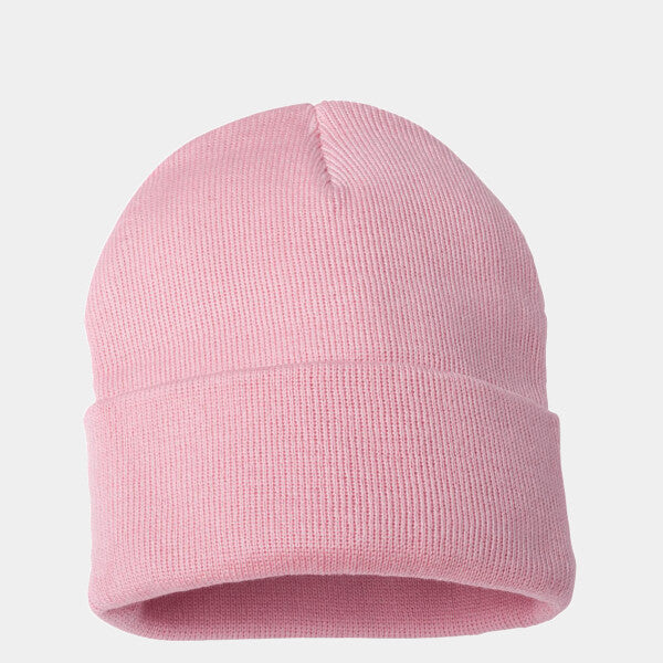 SOLID 12" CUFFED BEANIE