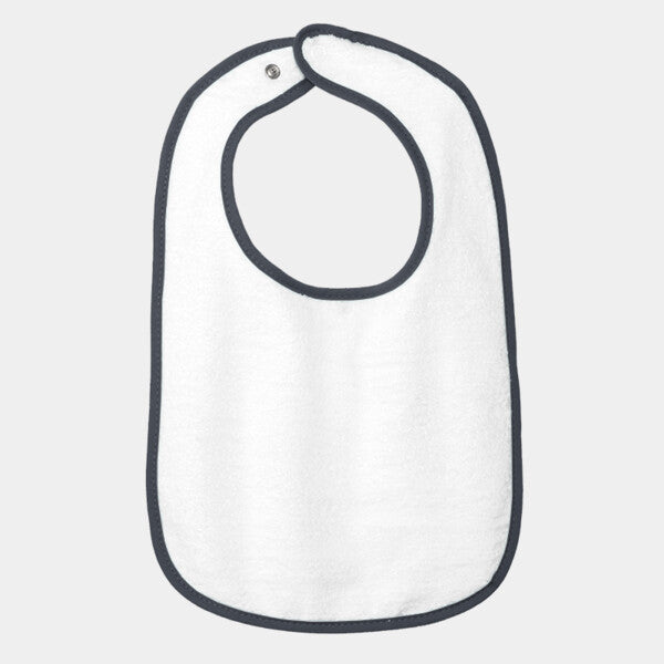 INFANT CONTRAST TRIM TERRY BIB