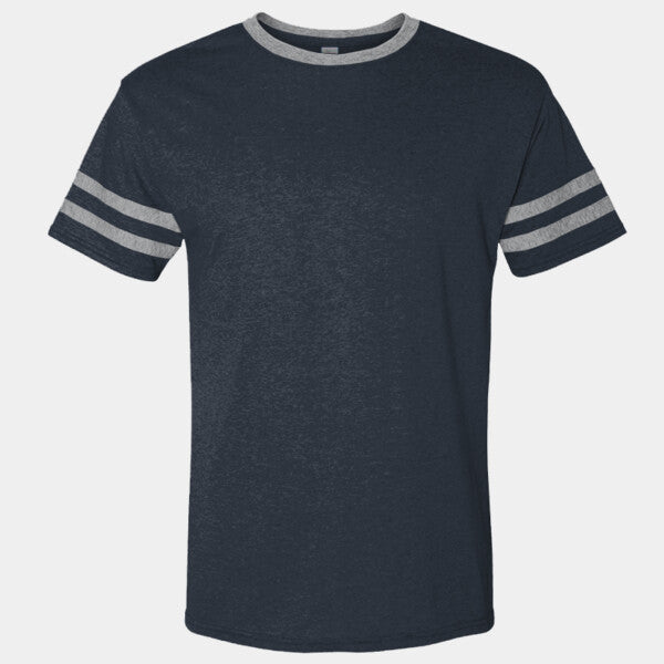 ADULT 4.5 OZ. TRI-BLEND VARSITY RINGER T-SHIRT