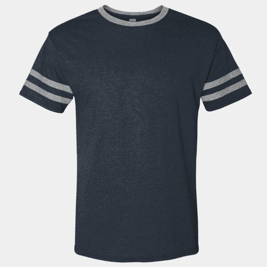 ADULT 4.5 OZ. TRI-BLEND VARSITY RINGER T-SHIRT