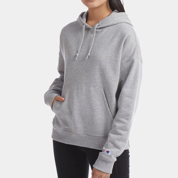 LADIES' POWERBLEND RELAXED HOODED SWEATSHIRT