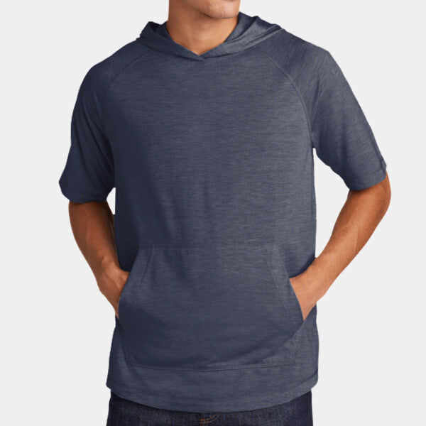 POSICHARGE ® TRI BLEND WICKING SHORT SLEEVE HOODIE