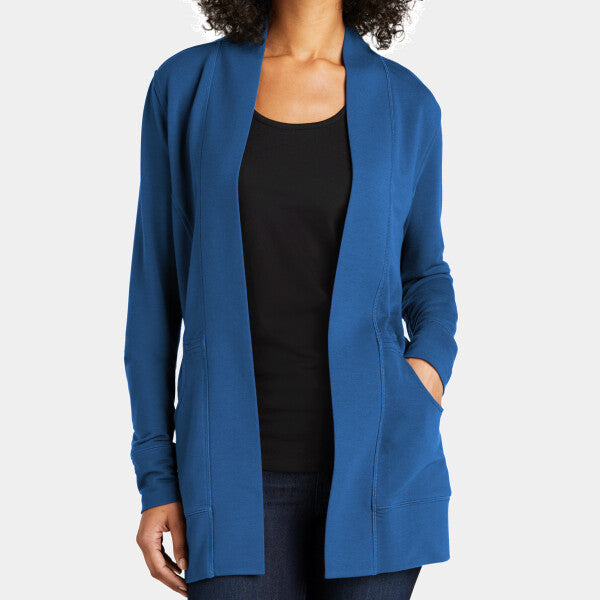 LADIES MICROTERRY CARDIGAN