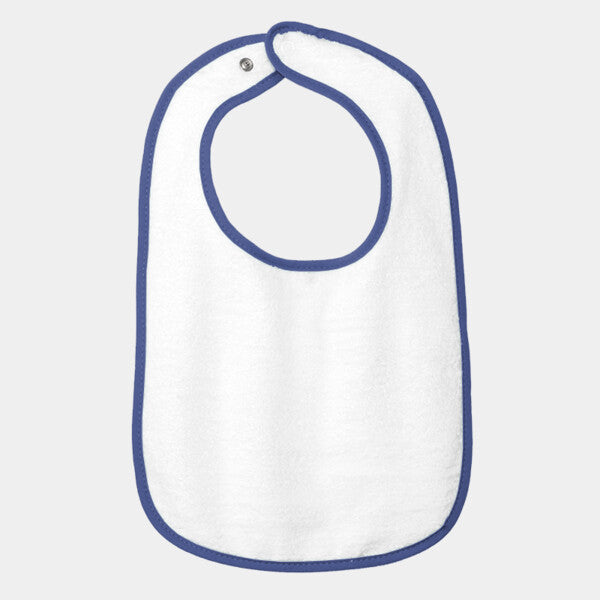INFANT CONTRAST TRIM TERRY BIB