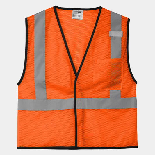 ® ANSI 107 CLASS 2 ECONOMY MESH ONE POCKET VEST