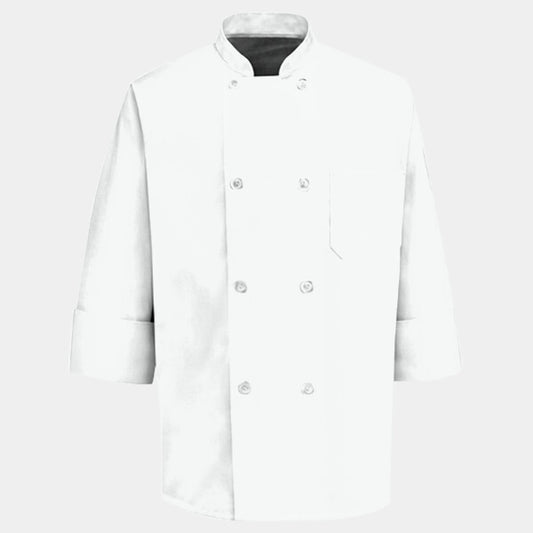 EIGHT PEARL BUTTON CHEF COAT