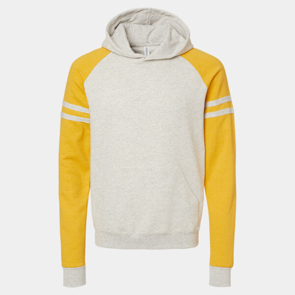 NUBLEND® VARSITY COLORBLOCKED RAGLAN HOODED SWEATSHIRT