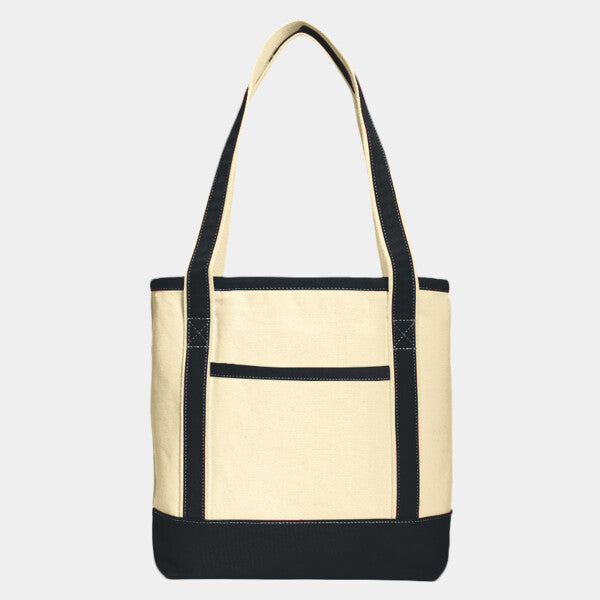 MEDIUM COTTON CANVAS BOAT TOTE