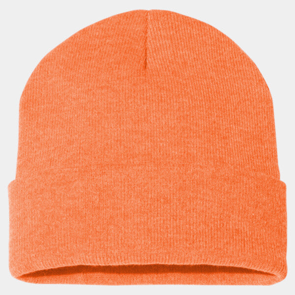 SOLID 12" CUFFED BEANIE