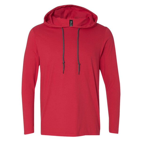 SOFTSTYLE® LIGHTWEIGHT HOODED LONG SLEEVE T-SHIRT