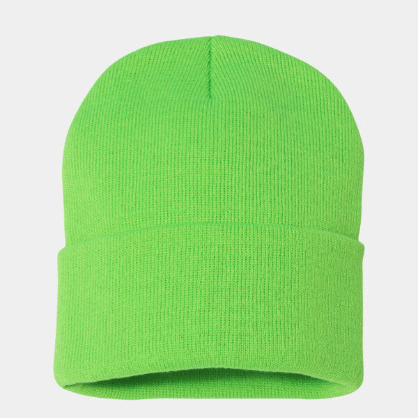 SOLID 12" CUFFED BEANIE