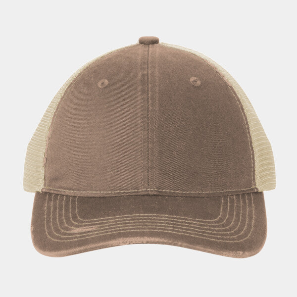DISTRESSED MESH BACK CAP