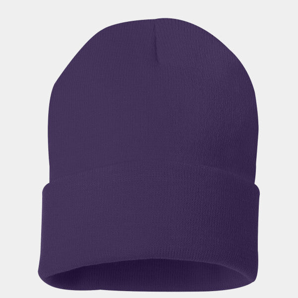 SOLID 12" CUFFED BEANIE