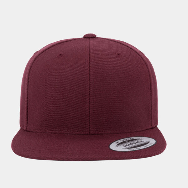 ADULT 6-PANEL STRUCTURED FLAT VISOR CLASSIC SNAPBACK