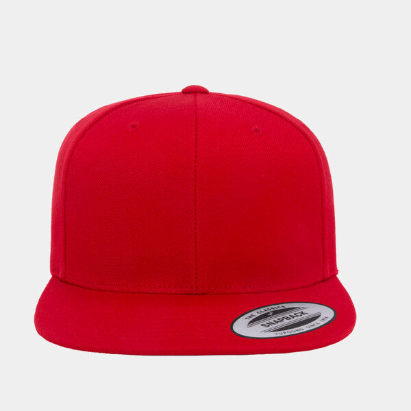 ADULT 6-PANEL STRUCTURED FLAT VISOR CLASSIC SNAPBACK