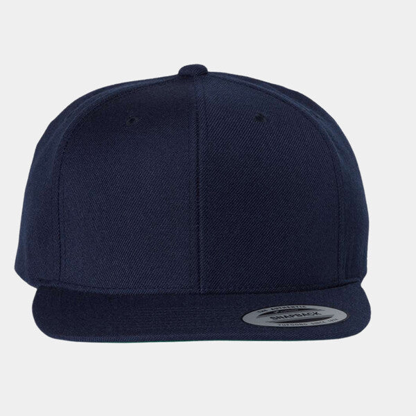 ADULT 6-PANEL STRUCTURED FLAT VISOR CLASSIC SNAPBACK