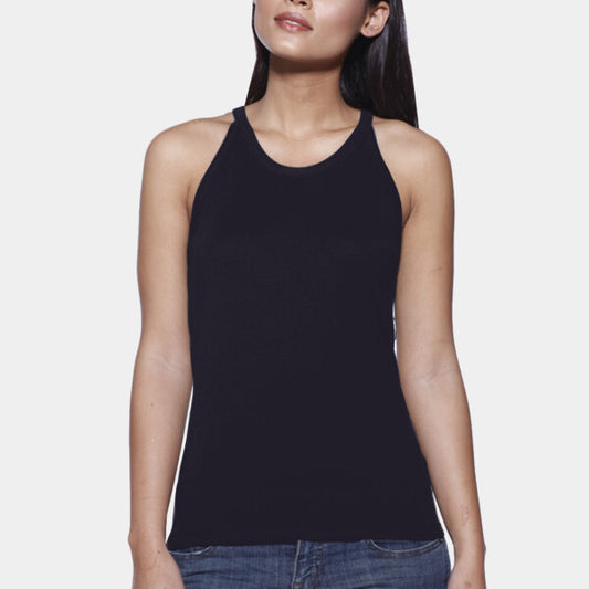 LADIES' CVC HALTER TANK