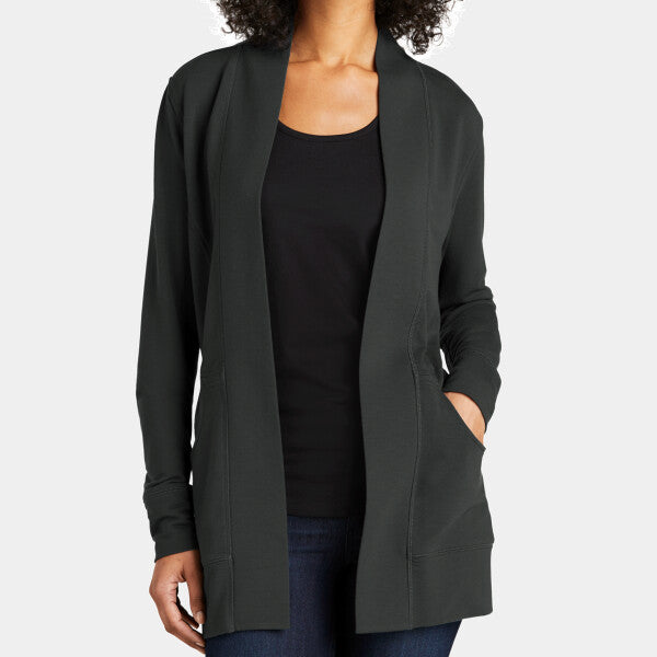 LADIES MICROTERRY CARDIGAN